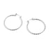 Twisted Hoop Earrings - Silver